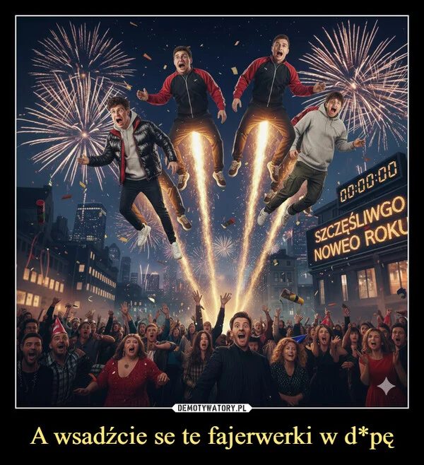 
    A wsadźcie se te fajerwerki w d*pę