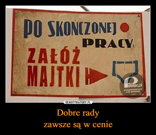 Dobre rady zawsze są w cenie
