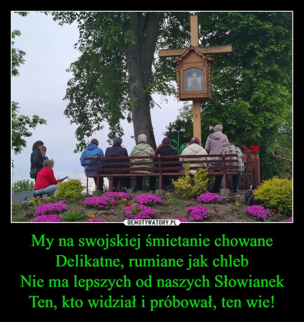
    My na swojskiej śmietanie chowane Delikatne, rumiane jak chleb Nie ma lepszych od naszych Słowianek Ten, kto widział i próbował, ten wie!
