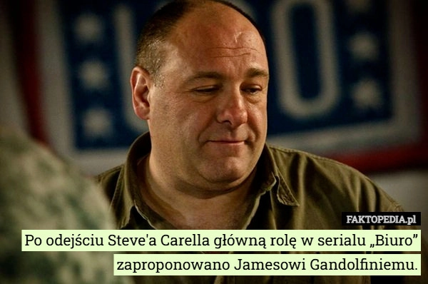 
    Po odejściu Steve'a Carella główną rolę w serialu „Biuro” zaproponowano...