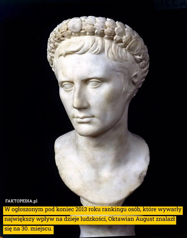 W ogłoszonym pod koniec 2013 roku rankingu osób, które wywarły największy