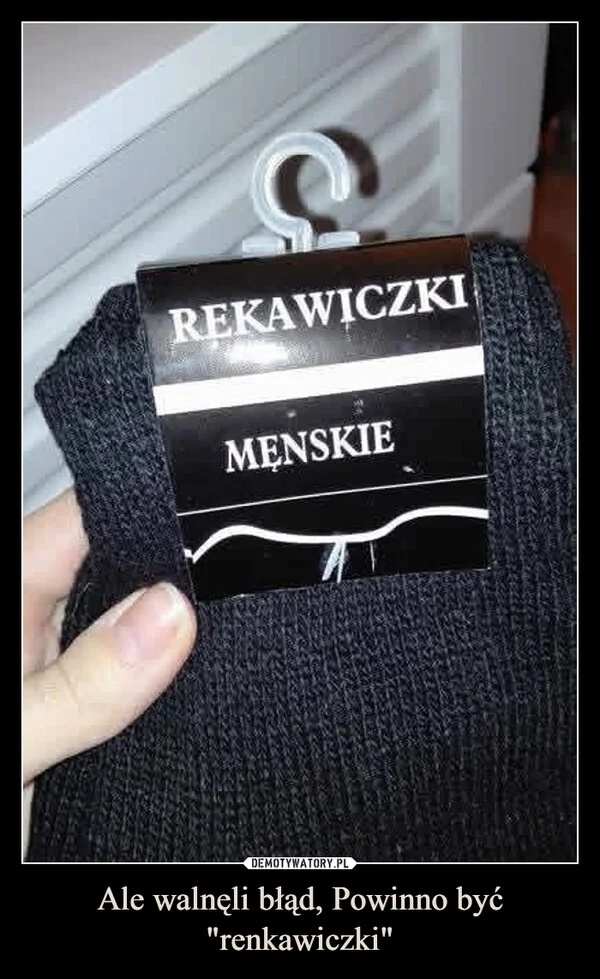 Ale walnęli błąd, Powinno być 