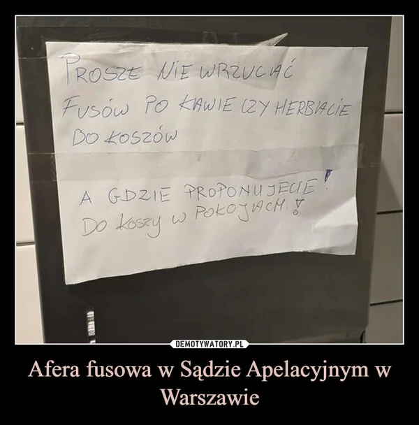 
    Afera fusowa w Sądzie Apelacyjnym w Warszawie