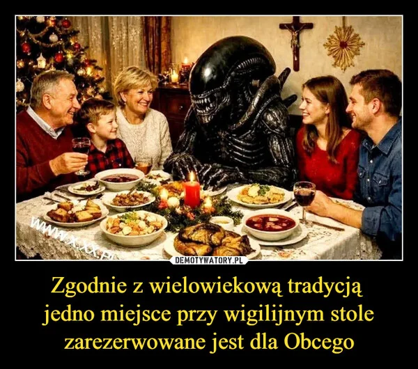 Zgodnie z wielowiekową tradycją jedno miejsce przy wigilijnym stole zarezerwowane jest dla Obcego