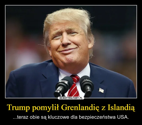 Trump pomylił Grenlandię z Islandią