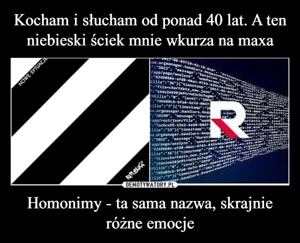 
    Kocham i słucham od ponad 40 lat. A ten niebieski ściek mnie wkurza na maxa Homonimy - ta sama nazwa, skrajnie różne emocje