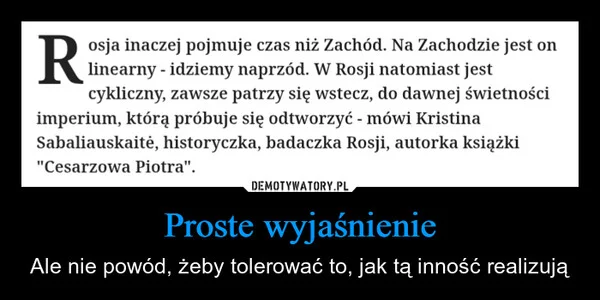 
    Proste wyjaśnienie