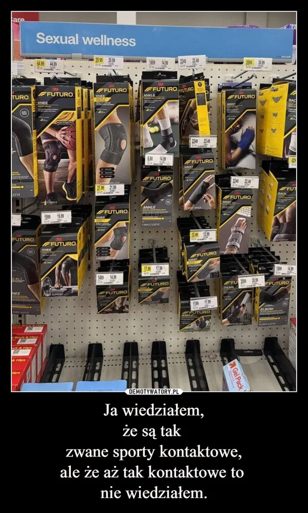 
    Ja wiedziałem, że są tak zwane sporty kontaktowe, ale że aż tak kontaktowe to nie wiedziałem.