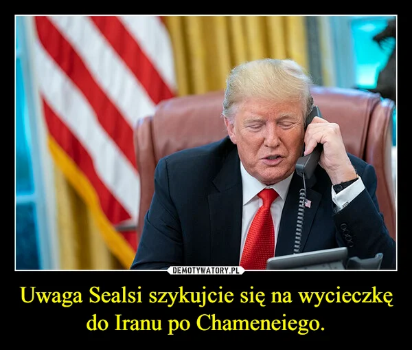 
    Uwaga Sealsi szykujcie się na wycieczkę do Iranu po Chameneiego.