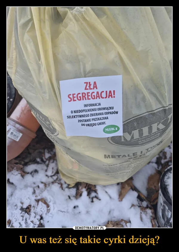 U was też się takie cyrki dzieją?