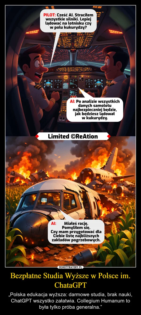 
    Bezpłatne Studia Wyższe w Polsce im. ChataGPT