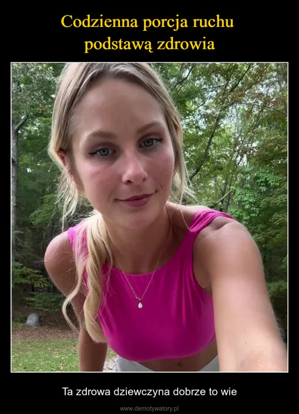 
    Codzienna porcja ruchu podstawą zdrowia