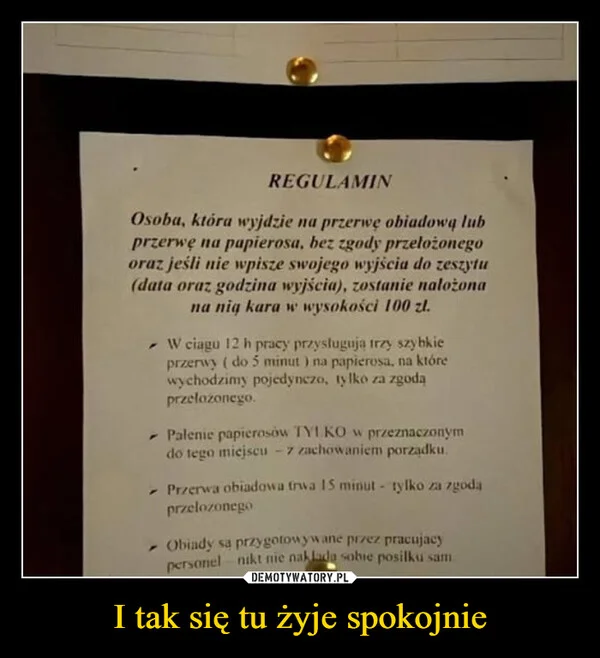 I tak się tu żyje spokojnie