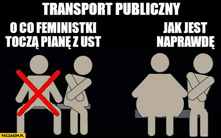 
    Transport publiczny o co feministki toczą pianę z ust vs jak jest naprawdę