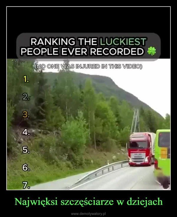 
    Najwięksi szczęściarze w dziejach