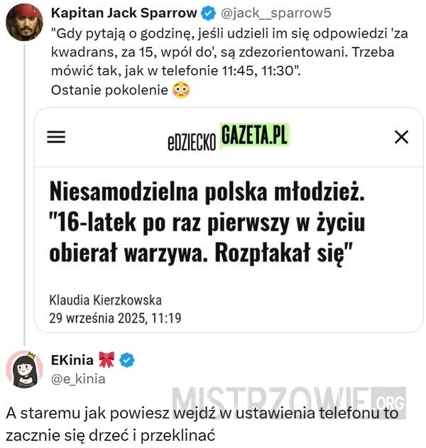 Niesamodzielna polska młodzież