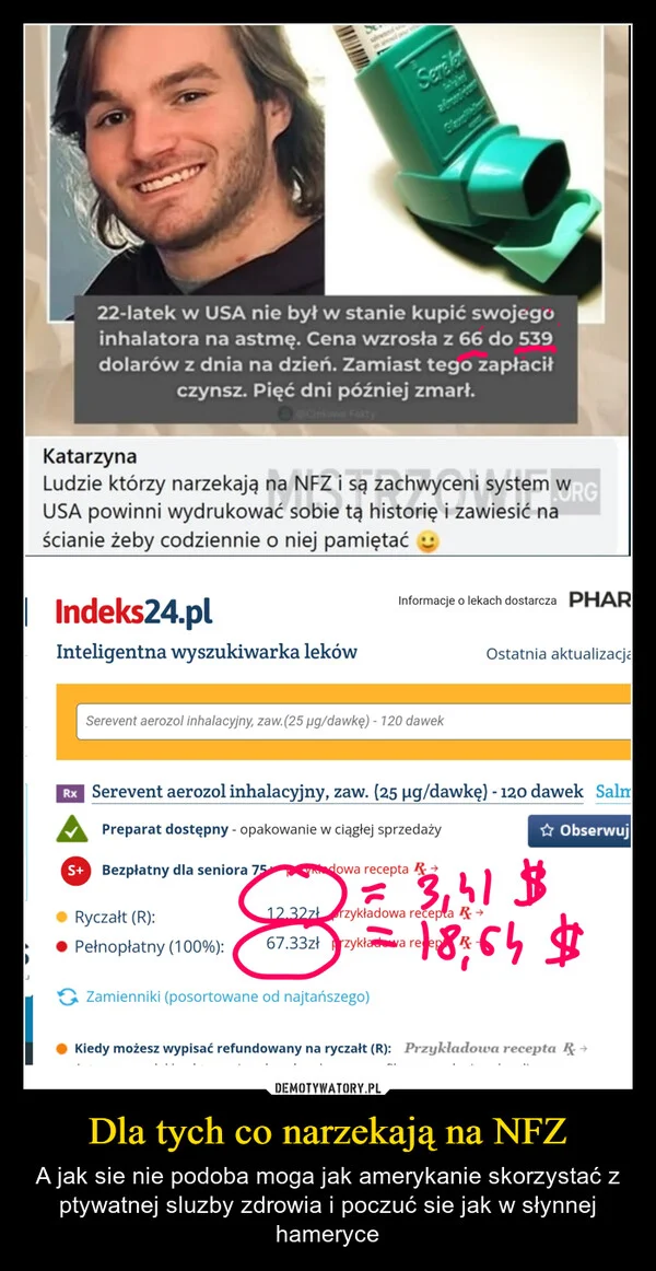 Dla tych co narzekają na NFZ