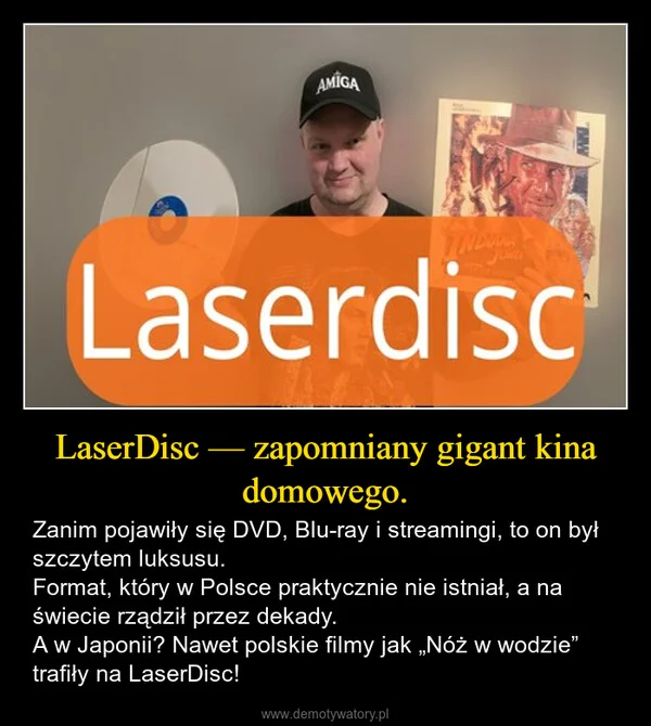 
    LaserDisc — zapomniany gigant kina domowego.