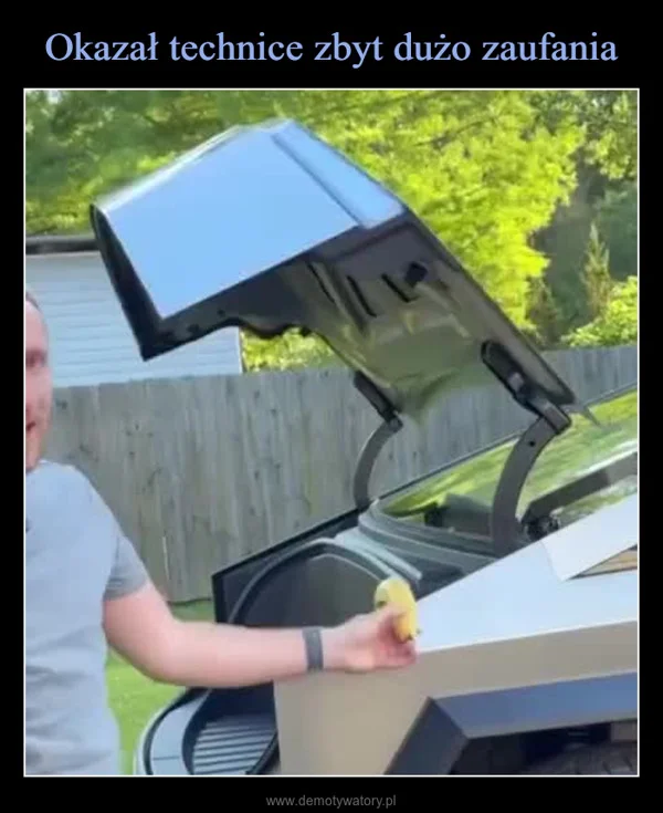 
    Okazał technice zbyt dużo zaufania