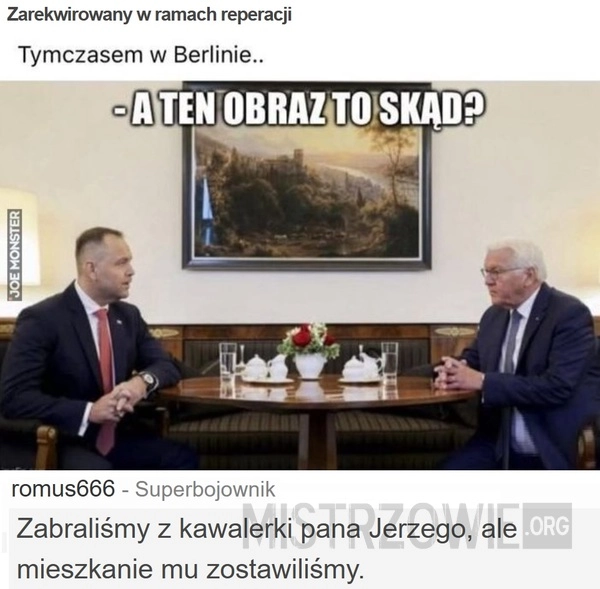 Zarekwirowany w ramach reperacji