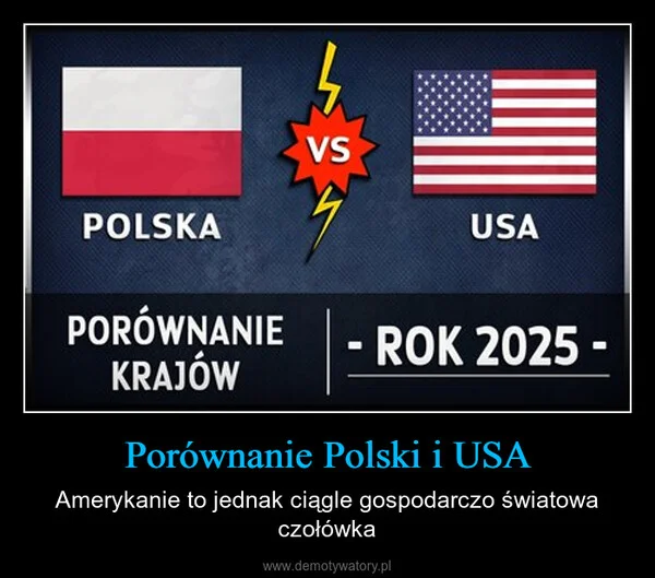 
    Porównanie Polski i USA