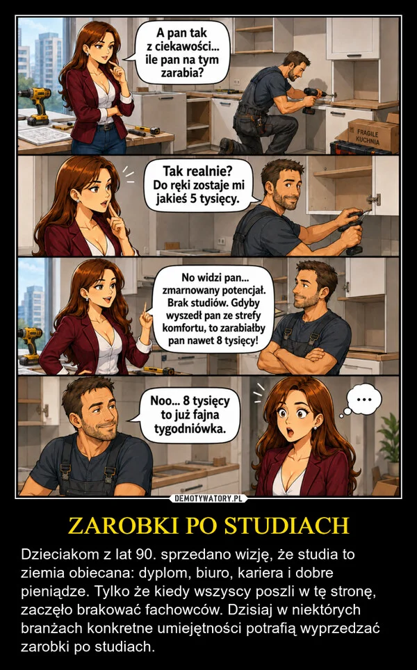 
    ZAROBKI PO STUDIACH