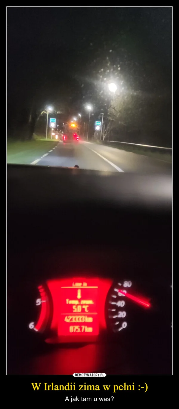 W Irlandii zima w pełni :-)