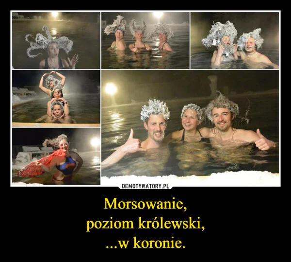 Morsowanie, poziom królewski, ...w koronie.
