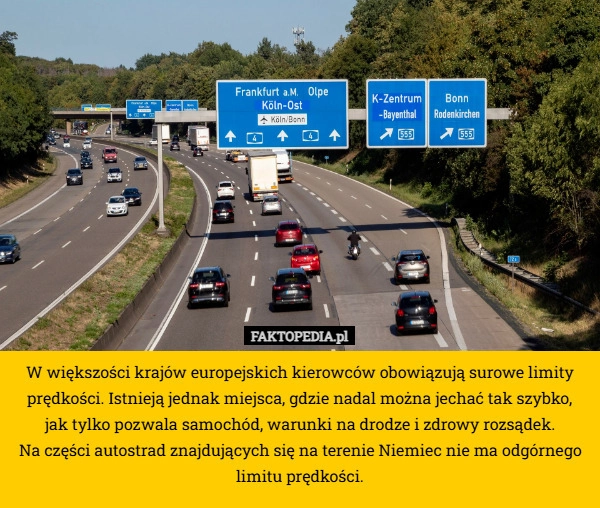W większości krajów europejskich kierowców obowiązują surowe limity prędkości.