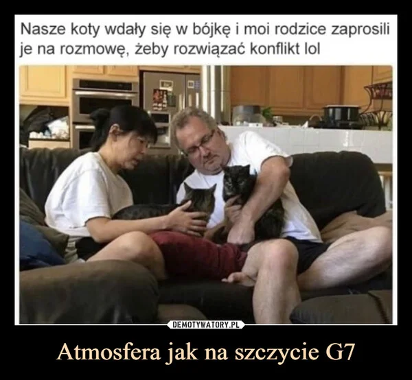 
    Atmosfera jak na szczycie G7