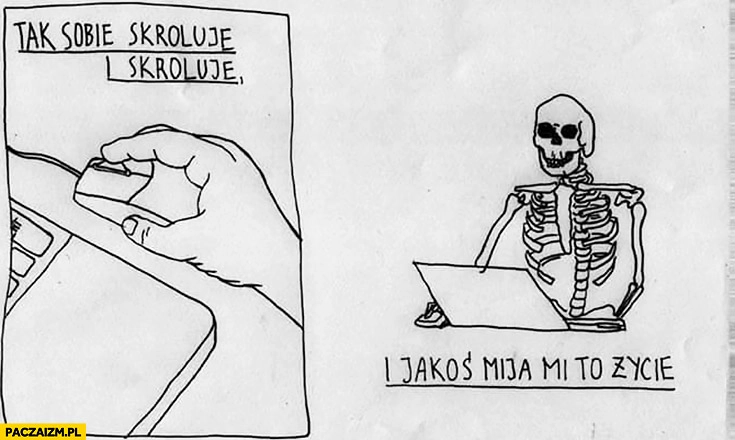 
    Tak sobie skroluję i skroluję i jakoś mija mi to życie