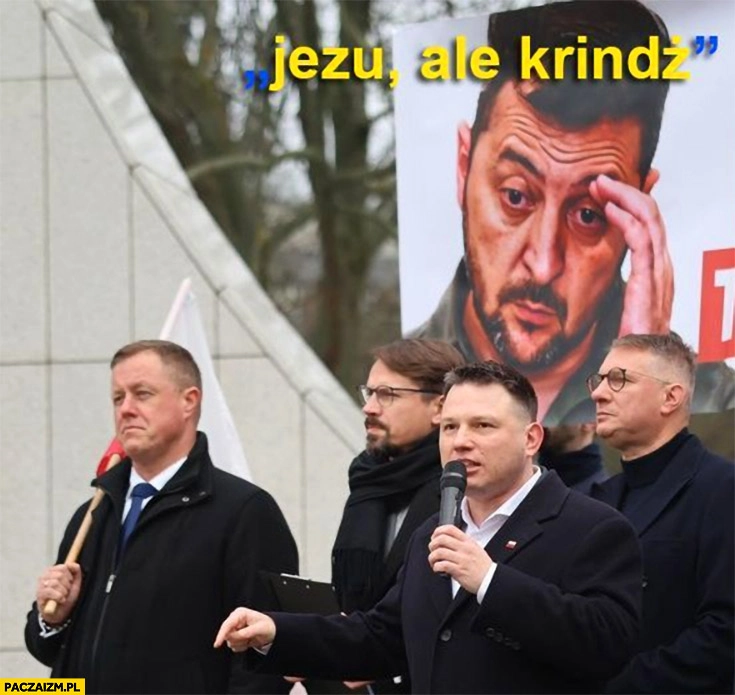 Konferencja konfederacji o ukrainie Zełenski reakcja: Jezu ale krindż