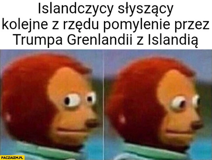Islandczycy słyszący kolejne z rzędu pomylenie przez Trumpa Grenlandii z Islandią