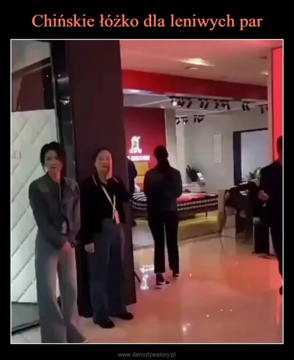 Chińskie łóżko dla leniwych par