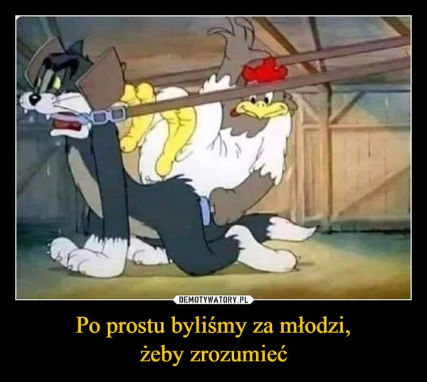 
    Po prostu byliśmy za młodzi, żeby zrozumieć