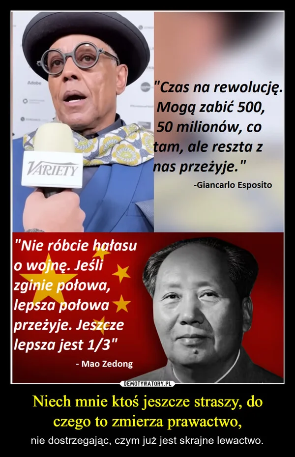 
    Niech mnie ktoś jeszcze straszy, do czego to zmierza prawactwo,