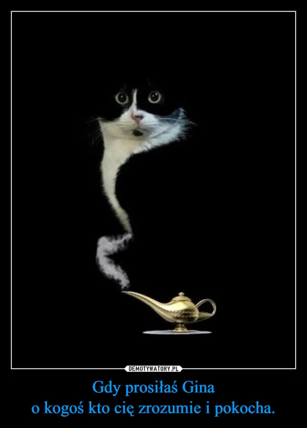 
    Gdy prosiłaś Gina o kogoś kto cię zrozumie i pokocha.