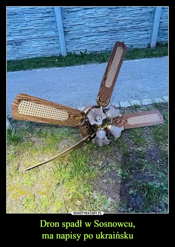 
    Dron spadł w Sosnowcu, ma napisy po ukraińsku