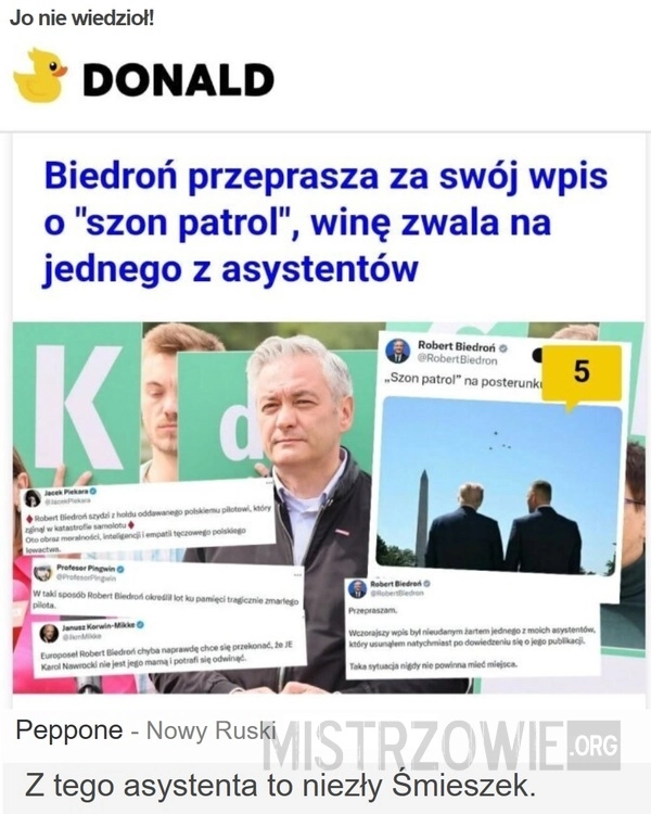 
    Jo nie wiedzioł!
