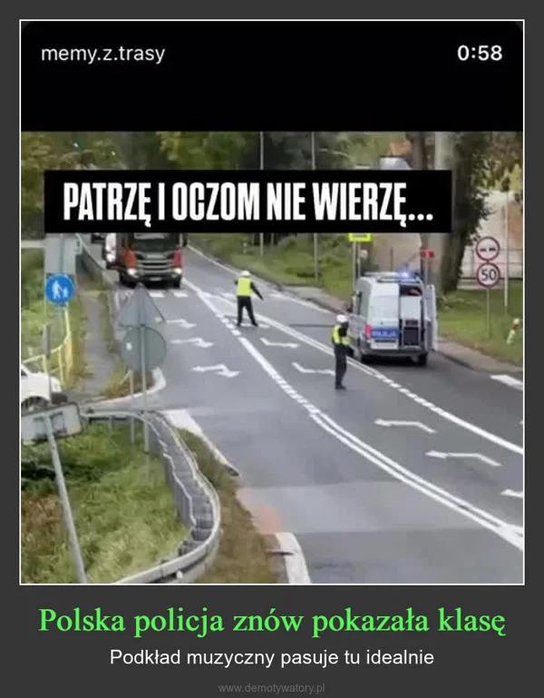 
    Polska policja znów pokazała klasę