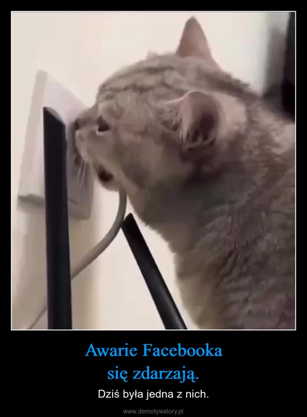 
    Awarie Facebooka się zdarzają.
