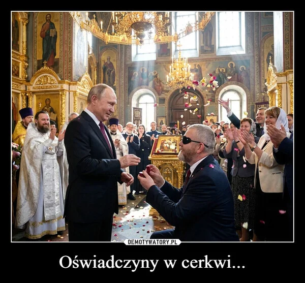 
    Oświadczyny w cerkwi...
