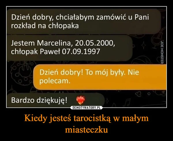
    Kiedy jesteś tarocistką w małym miasteczku