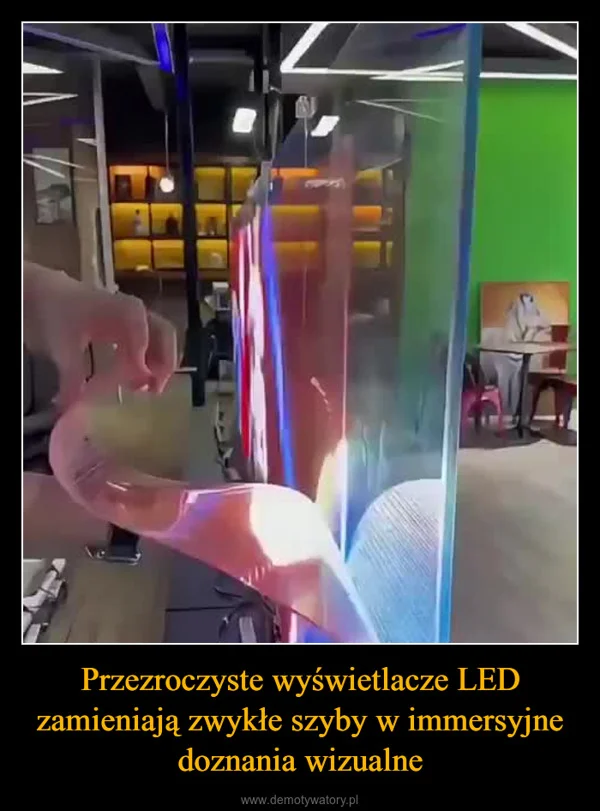 
    Przezroczyste wyświetlacze LED zamieniają zwykłe szyby w immersyjne doznania wizualne
