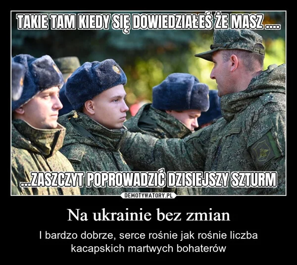
    Na ukrainie bez zmian