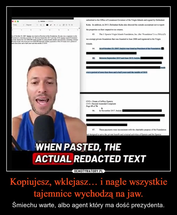 Kopiujesz, wklejasz… i nagle wszystkie tajemnice wychodzą na jaw.