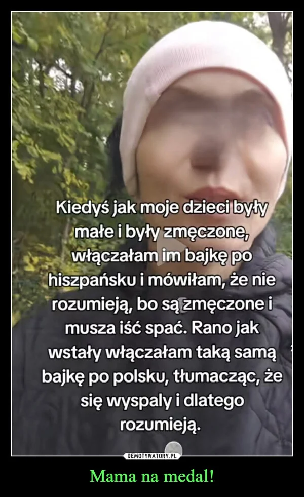 Mama na medal!