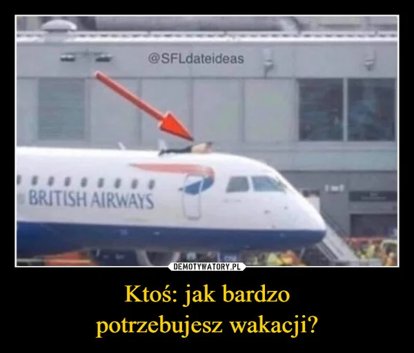 
    Ktoś: jak bardzo potrzebujesz wakacji?