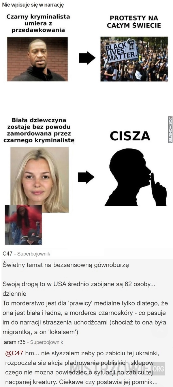 Nie wpisuje się w narrację