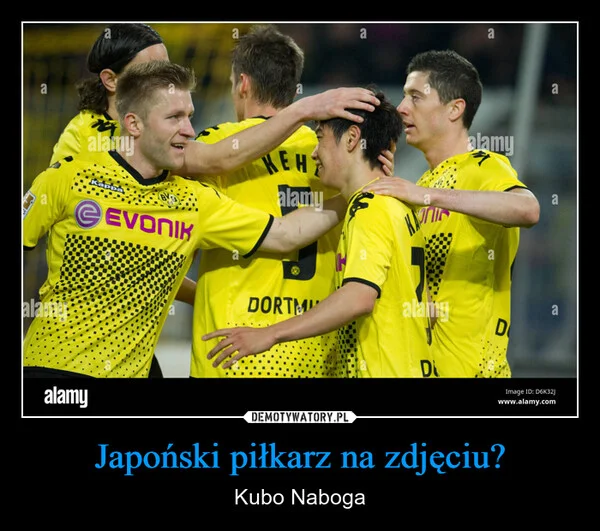 Japoński piłkarz na zdjęciu?